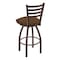 Holland Bar Stool Co 25" Swivel Counter Stool, Bronze Finish, Rein Thatch Seat 41025BZ026 - alternate 4